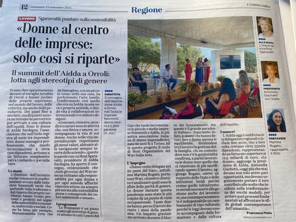 Articolo AIDDA - L'Unione Sarda - 19 settembre 2021.jpg