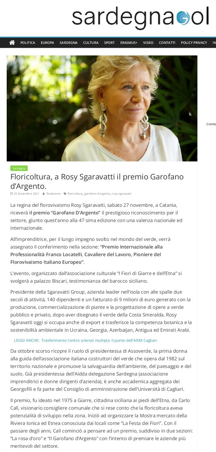Floricoltura, a Rosy Sgaravatti il premio Garofano d'Argento. - Sardegnagol_pages-to-jpg-0001.jpg