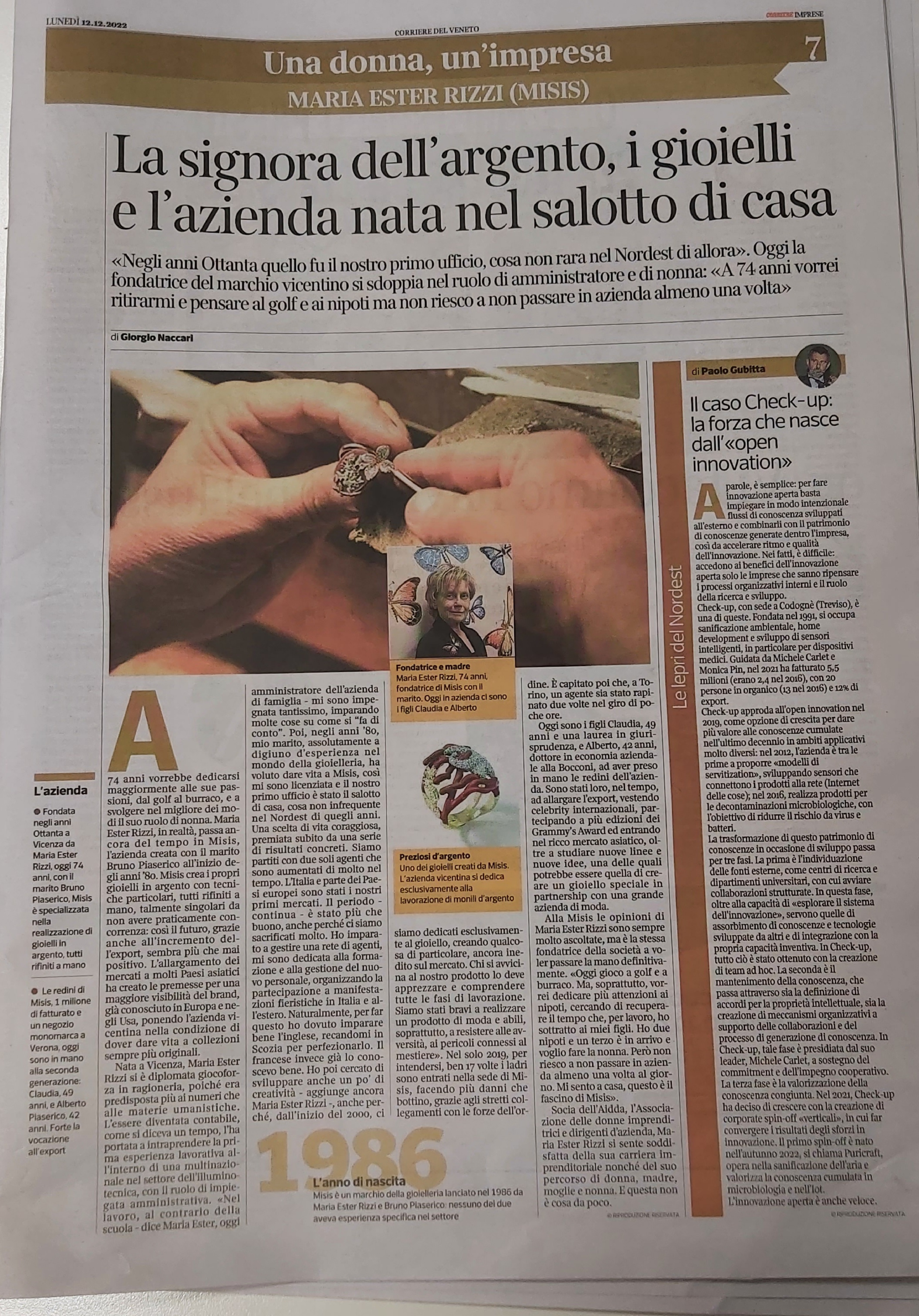 Maria Ester Rizzi Articolo Corriere della Sera 12 Dic 22.jpg