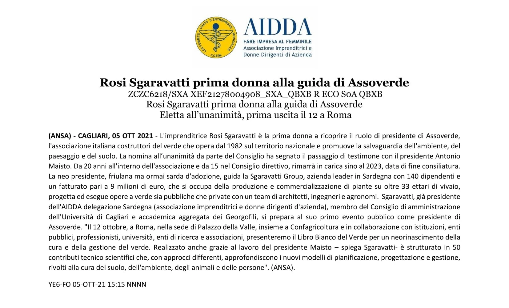 Comunicato Stampa - Rosi Sgaravatti prima donna alla guida di Assoverde - 5 ottobre 2021.jpg