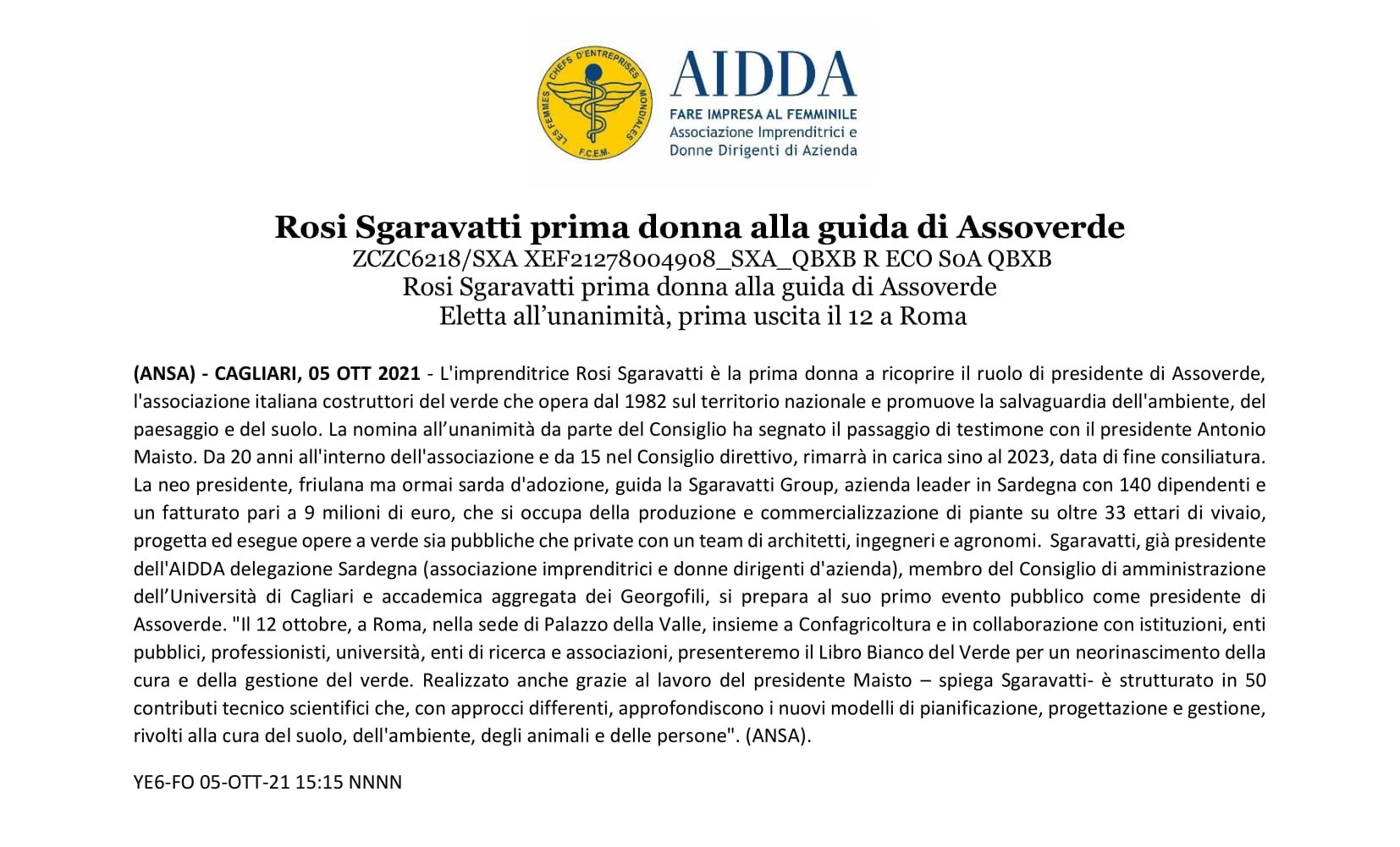 Comunicato Stampa - Rosi Sgaravatti prima donna alla guida di Assoverde - 5 ottobre 2021.jpg