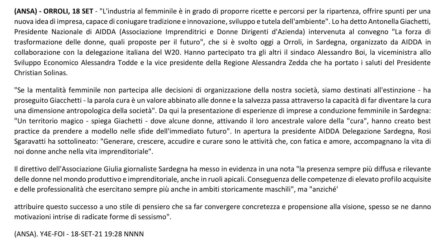 DONNE. CONVEGNO AIDDA, RICETTE AL FEMMINILE PER LA RIPARTENZA SOSTENIBILE-2.jpg